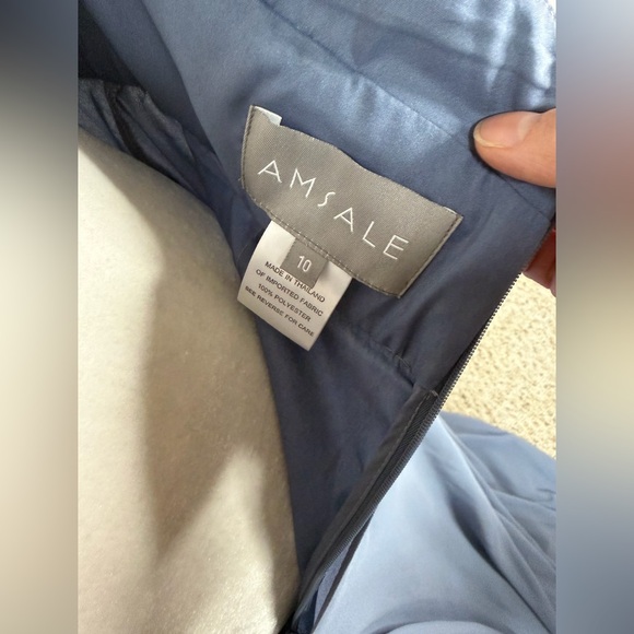 Amsale Jennifer Flat Chiffon Maxi Dress size 10 - Picture 2 of 6